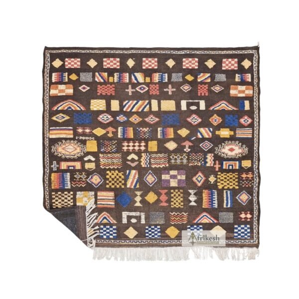 LAHFA Brown Wool Rug – Taznakht Carpet 6×7