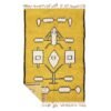 MAYADA - Beni Ourain Custom Rug – Yellow & White Moroccan Wool Abstract Rug