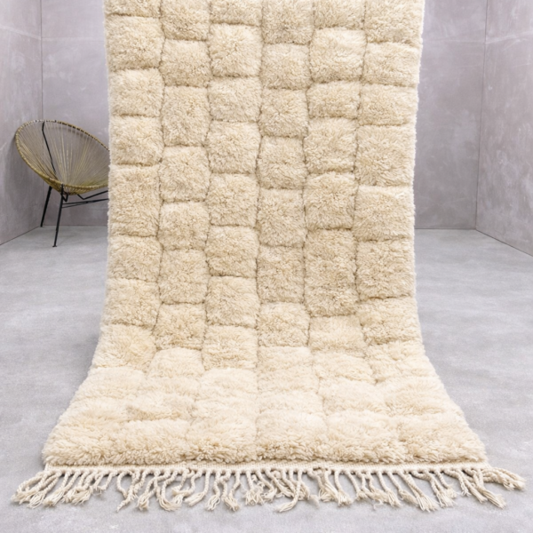 Beni Mrirt Rug – Premium Ivory tufted wool Rug - Image 6