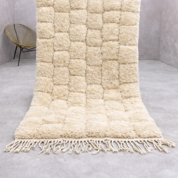 Beni Mrirt Rug – Premium Ivory tufted wool Rug - Image 3