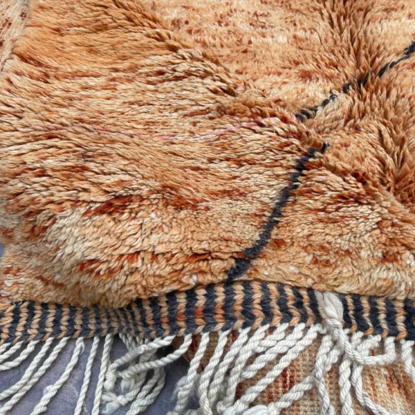 Beni Mrirt Rug – Premium Diamond Camel Brown and Black Multicolor rug - Image 3