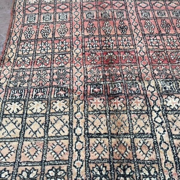 Vintage Style Beni mguild Rug – 5.5x8 ft Tribal Geometric colorful Abstract Carpet - Image 5