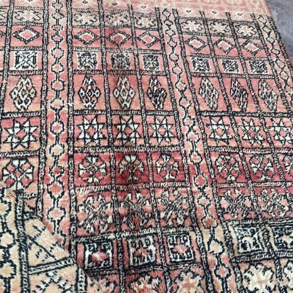 Vintage Style Beni mguild Rug – 5.5x8 ft Tribal Geometric colorful Abstract Carpet - Image 8