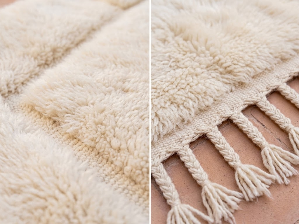Beni Mrirt Rug – Premium Ivory beige off white tufted wool Rug - Image 9