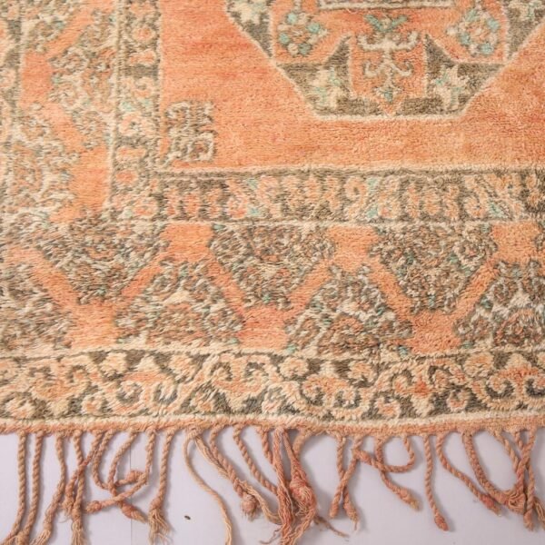Vintage Style Beni mguild Rug – 7.2x14.8 ft Tribal Geometric Large Carpet - Image 7