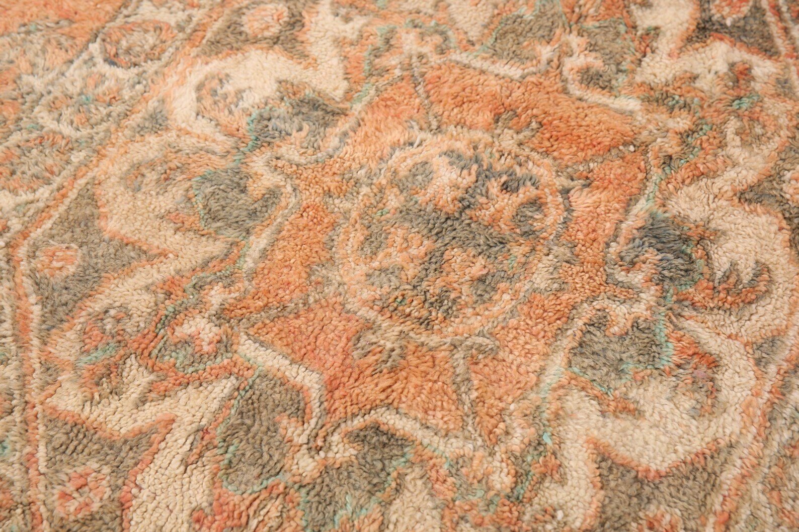 Vintage Style Beni mguild Rug – 7.2x14.8 ft Tribal Geometric Large Carpet - Image 9