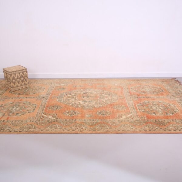 Vintage Style Beni mguild Rug – 7.2x14.8 ft Tribal Geometric Large Carpet - Image 6