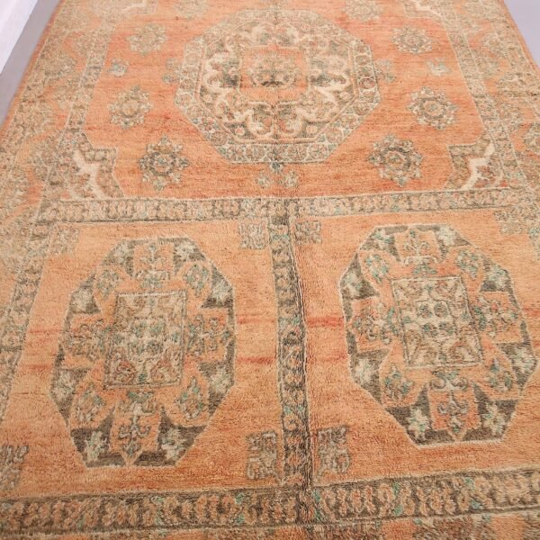Vintage Style Beni mguild Rug – 7.2x14.8 ft Tribal Geometric Large Carpet - Image 3
