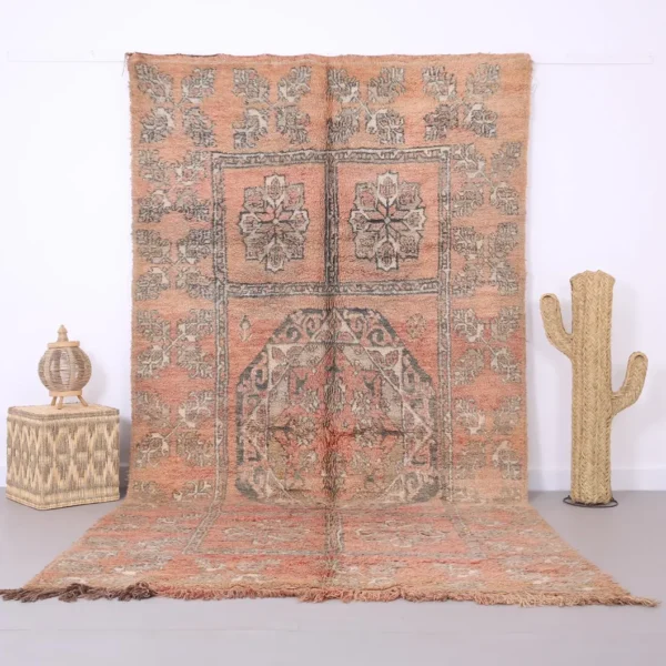 Vintage Style Beni mguild Rug – 6x11 ft Tribal Artistic Large Carpet