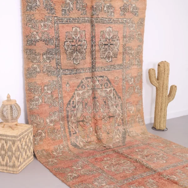 Vintage Style Beni mguild Rug – 6x11 ft Tribal Artistic Large Carpet - Image 9