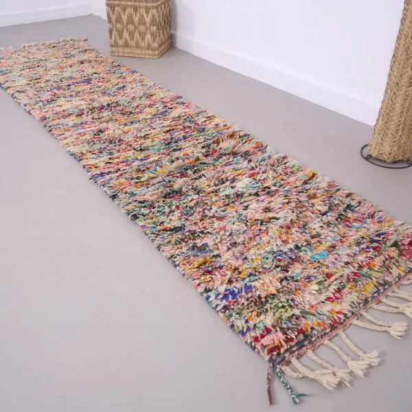 Beni Ourain Rug – 2.4x10.4 ft Runner Rainbow Abstract colorful Carpet - Image 10