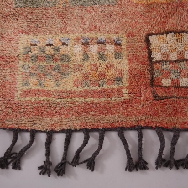 Vintage Style Beni mguild Rug – 4.4x7 ft Tribal Geometric colorful Carpet - Image 4
