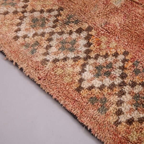 Vintage Style Beni mguild Rug – 4.4x7 ft Tribal Geometric colorful Carpet - Image 5