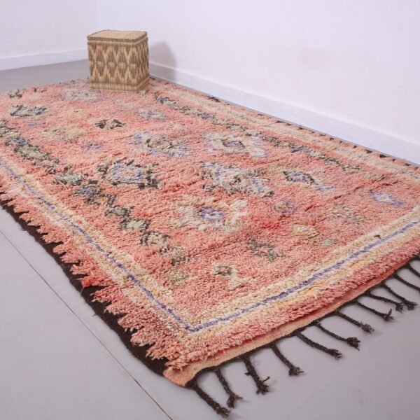 Vintage Style Beni mguild Rug – 6x10 ft Geometric colorful Abstract Carpet - Image 3