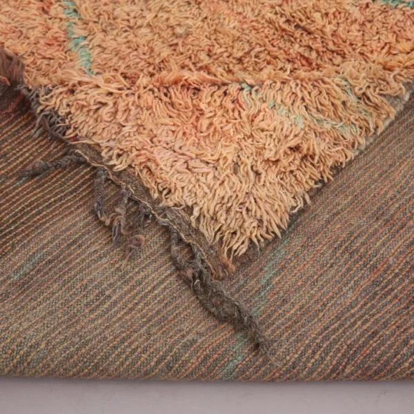 Vintage Style Beni mguild Rug – 5.9x11.8 ft Shag Geometric Brown Carpet - Image 7