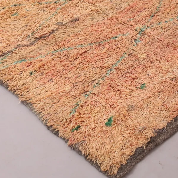 Vintage Style Beni mguild Rug – 5.9x11.8 ft Shag Geometric Brown Carpet - Image 13