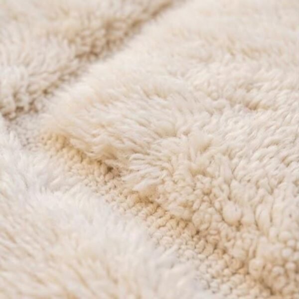 Beni Mrirt Rug – Premium Ivory beige off white tufted wool Rug - Image 4