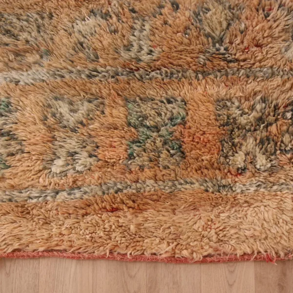 Vintage Style Beni mguild Wool Rug – 5.9x9.6 ft Tribal shag Berber boho Carpet - Image 9