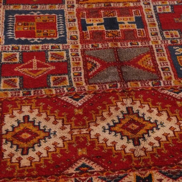 Taznakht  Wool Rug – 5.4x8.2 ft Colorful Sheep wool  Geometric Abstract motifs Carpet - Image 10