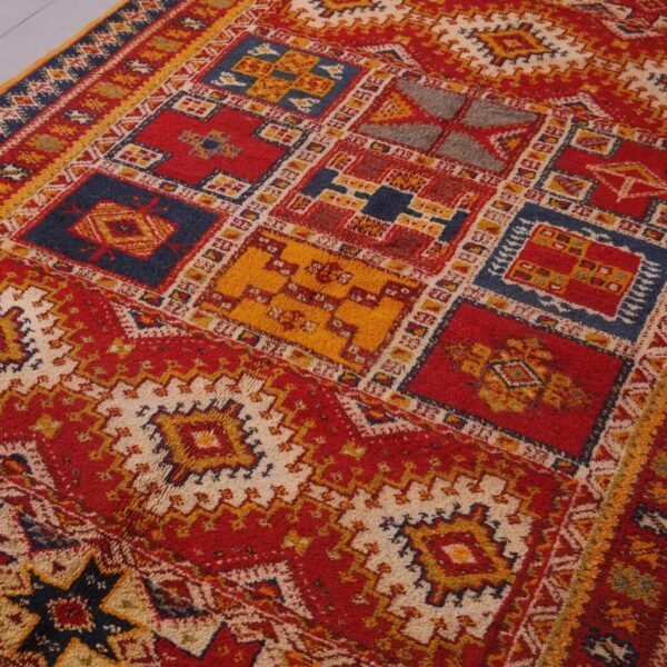 Taznakht  Wool Rug – 5.4x8.2 ft Colorful Sheep wool  Geometric Abstract motifs Carpet - Image 12