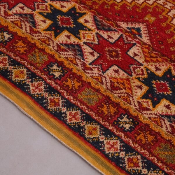 Taznakht  Wool Rug – 5.4x8.2 ft Colorful Sheep wool  Geometric Abstract motifs Carpet - Image 7