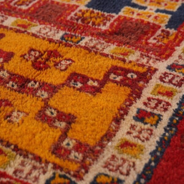 Taznakht  Wool Rug – 5.4x8.2 ft Colorful Sheep wool  Geometric Abstract motifs Carpet - Image 14