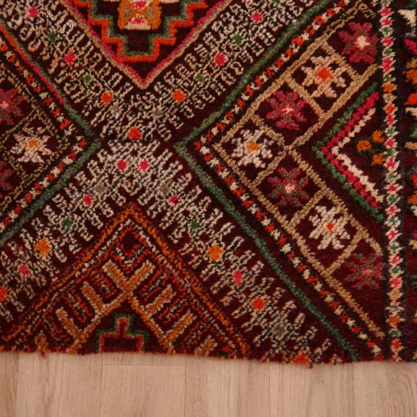 Vintage Style Beni mguild Wool Rug – 5.5x9.7 ft Tribal Artistic Berber Geometric Carpet - Image 10