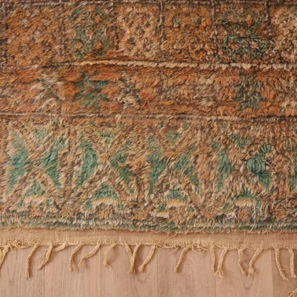 Vintage Style Beni mguild Wool Rug – 5.8x8.6 ft Tribal Artistic Berber boho Carpet - Image 6